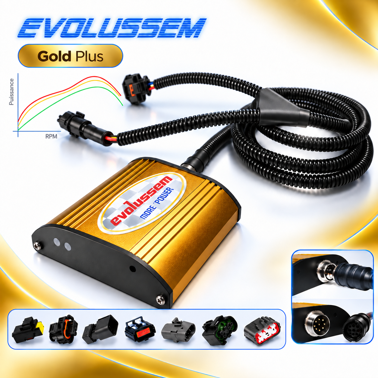 Centralina aggiuntiva Evolussem Booster 1 Gold Plus Volkswagen Caddy IV 2.0 TDI 140 Cv guadagno di +37 Cv e +65 Nm