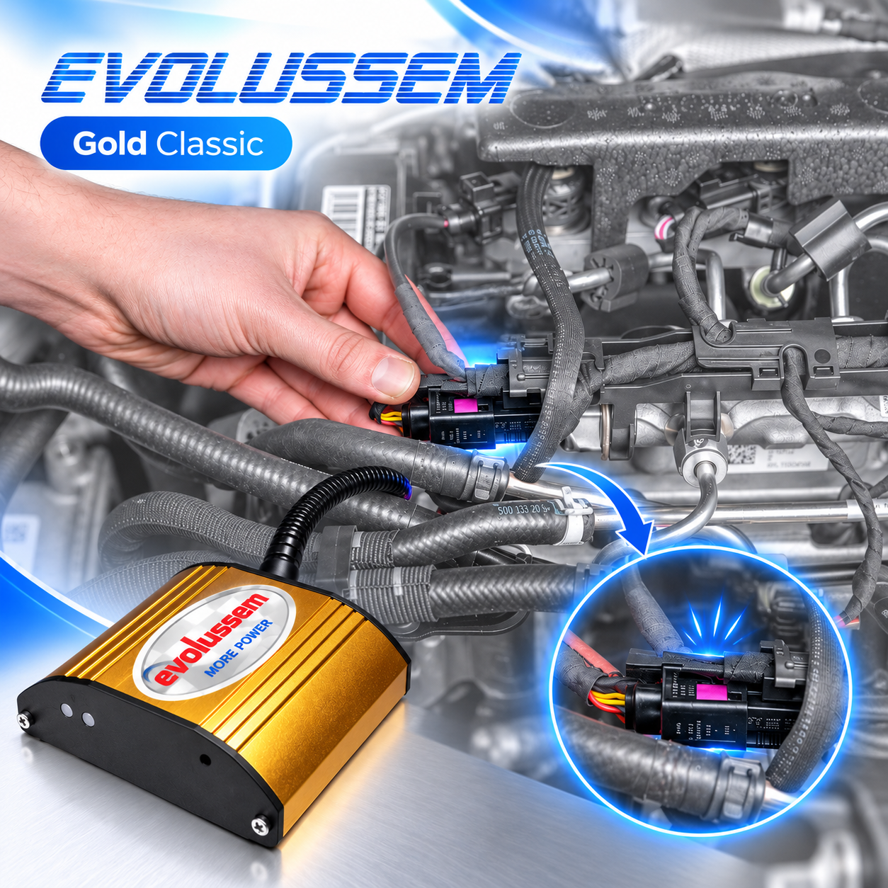 Centralina aggiuntiva Evolussem Ford Transit 2.0 EcoBlue 160 Cv guadagno di +33 Cv e +62 Nm — immagine 2