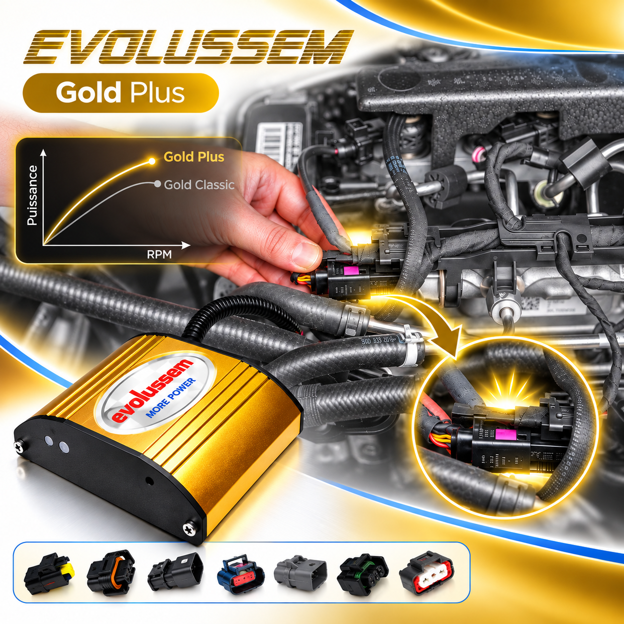 Centralina aggiuntiva Evolussem Booster 1 Gold Plus Volkswagen Caddy IV 2.0 TDI 140 Cv guadagno di +37 Cv e +65 Nm — immagine 2