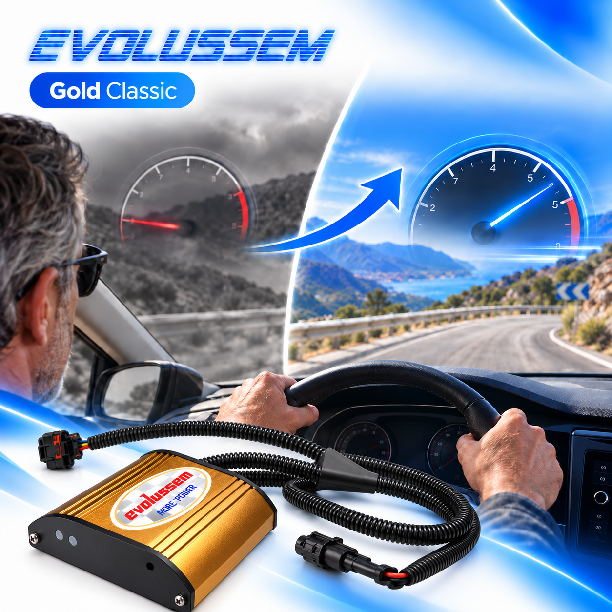 Centralina aggiuntiva Evolussem Jaguar E Pace 2.0D 150 Cv guadagno di +33 Cv e +60 Nm — immagine 3