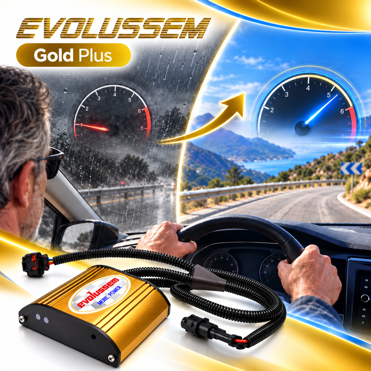 Centralina aggiuntiva Evolussem Booster 1 Gold Plus Volkswagen Caddy IV 2.0 TDI 140 Cv guadagno di +37 Cv e +65 Nm — immagine 3