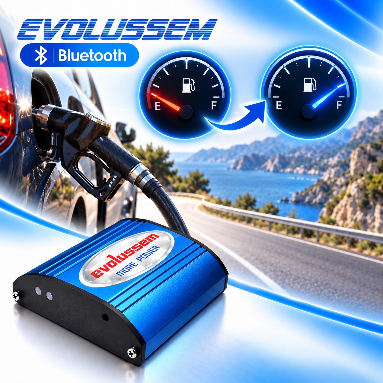 Centralina Aggiuntiva Evolussem Bluetooth Ford Transit 2.0 EcoBlue 105 Cv guadagno di +33 Cv e +58 Nm — immagine 4