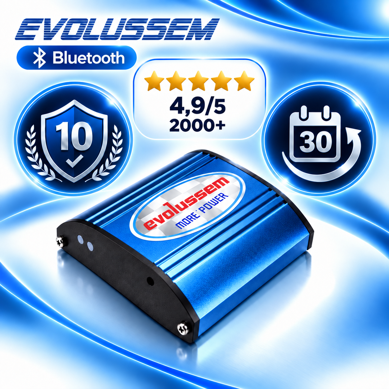 Centralina Aggiuntiva Evolussem Bluetooth Ford Transit 2.0 EcoBlue 105 Cv guadagno di +33 Cv e +58 Nm — immagine 5
